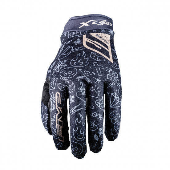 Guantes FIVE XR-LITE TATTOO Negro/Dorado