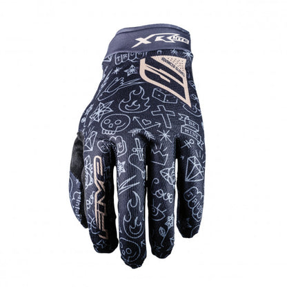 Guantes FIVE XR-LITE Tatoo Negro/Oro