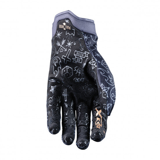 Guantes FIVE XR-LITE TATTOO Negro/Dorado