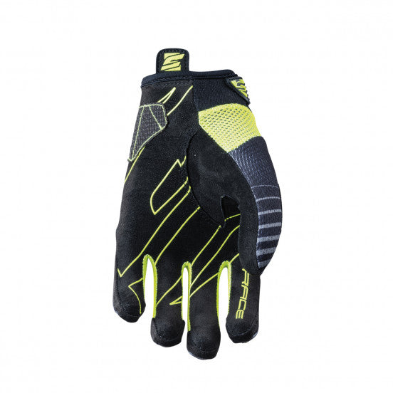 Guantes FIVE BMX RACE Junior amarillo fluorescente