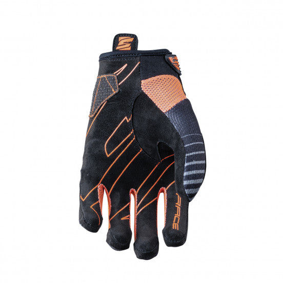 Guantes FIVE BMX RACE Junior naranja fluorescente