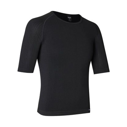Camiseta interior de manga corta GRIPGRAB PACR SPRING AUTUMN SEAMLESS negra