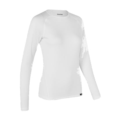 Camiseta interior de manga larga para mujer GRIPGRAB RIDE THERMAL blanca