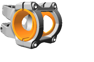 Potencia REVERSE COMPONENTS BLACK ONE D-2 Negro/Naranja