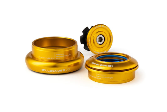 Juego de dirección semiintegrado/externo cónico CANE CREEK Hellbender 70 1"1/8-1.5" ZS44/EC44 dorado
