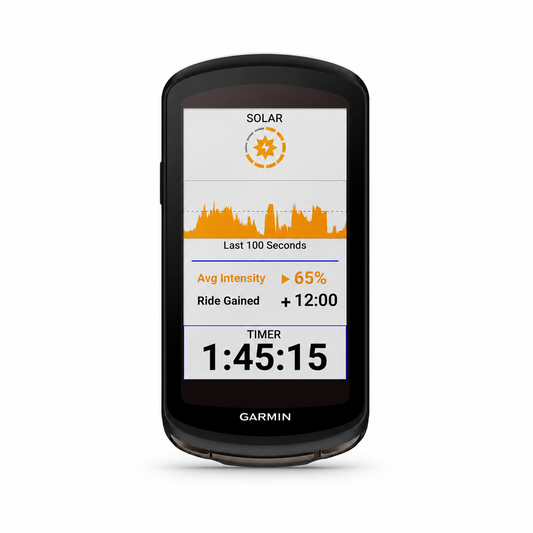 Ciclocomputador GPS GARMIN EDGE 1040 SOLAR — vista frontal sobre fondo blanco