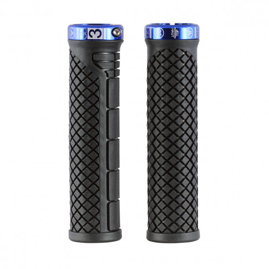 SB3 SHARK Puños Lock-On 132 mm Negro/Azul