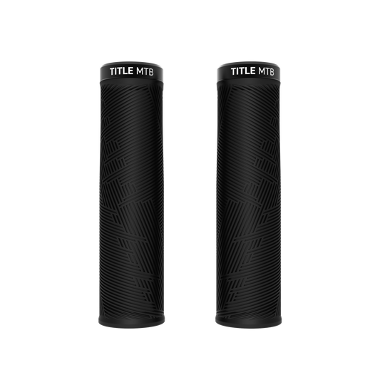 Puños Title MTB FORM Lock-On XL Negro - par vista frontal