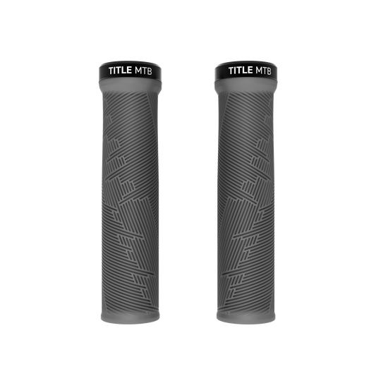 Puños Title MTB FORM Lock-On Gris - par vista de frente