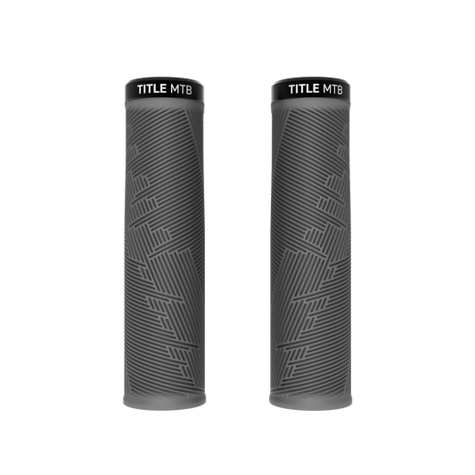 Puños Title MTB FORM Lock-On XL Gris - par vista frontal