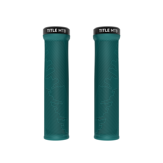 Grips Title MTB FORM Lock-On Turquesa - par vista de frente