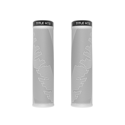 Grips Title MTB FORM Lock-On XL Blanco - par vista frontal