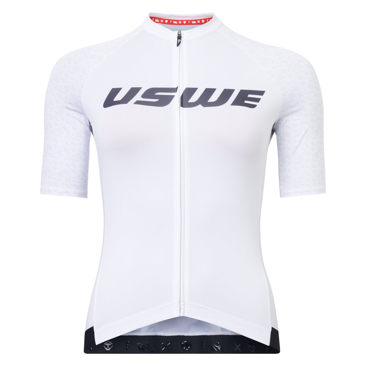 Maillot de manga corta USWE GRUS GRAVEL para mujer Blanco