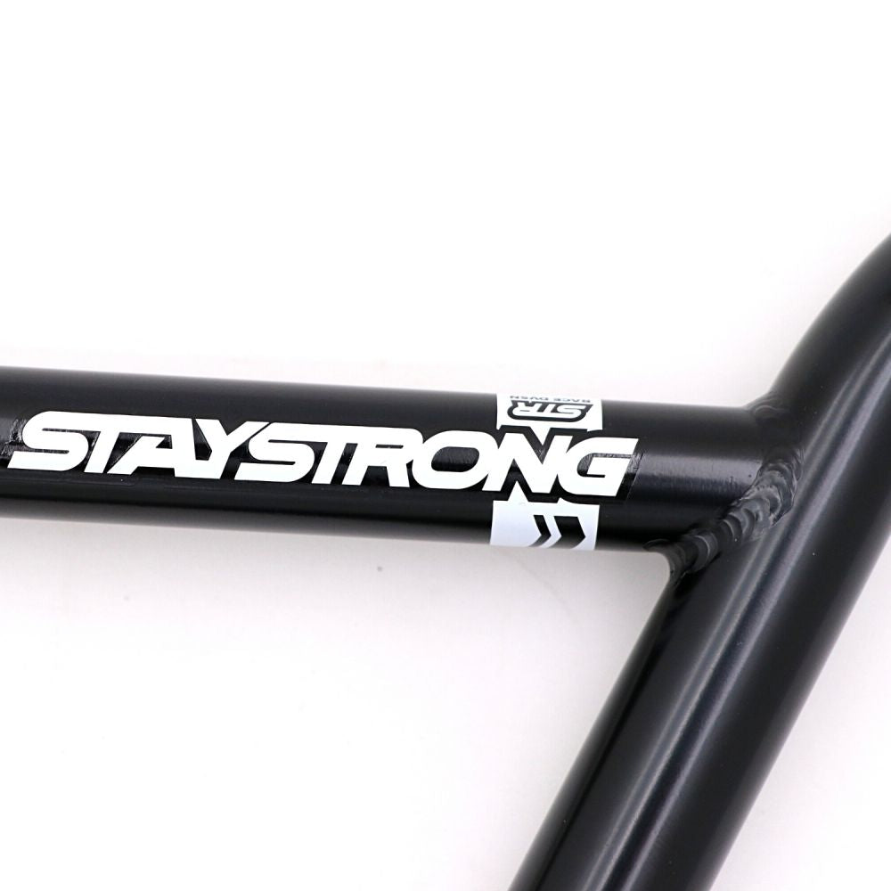 Manillar BMX STAYSTRONG Chevron Straight Race Black Ø22.2mm
