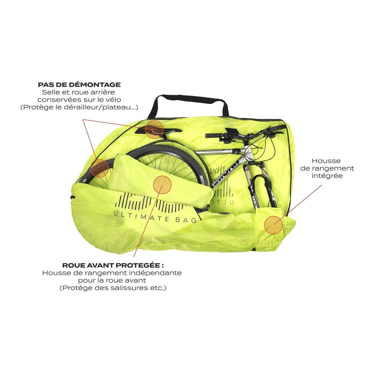 Cubrebicicletas BUDS MTB LIGHT Amarillo