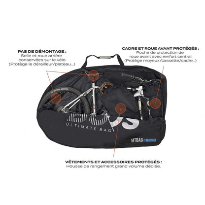 Funda de Bicicleta BUDS MTBAG ORIGINAL Negro