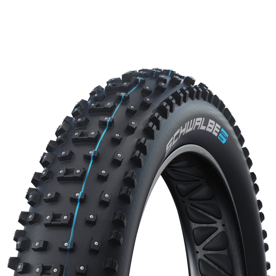 Neumático SCHWALBE Al MIGHTY SuperGround Addix 26x4,80 Tubeless Easy, blando, negro, con clavos