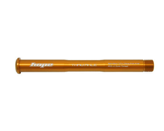 Eje de rueda delantera HOPE para horquilla ROCKSHOX Pike/Lyric/Zeb Naranja