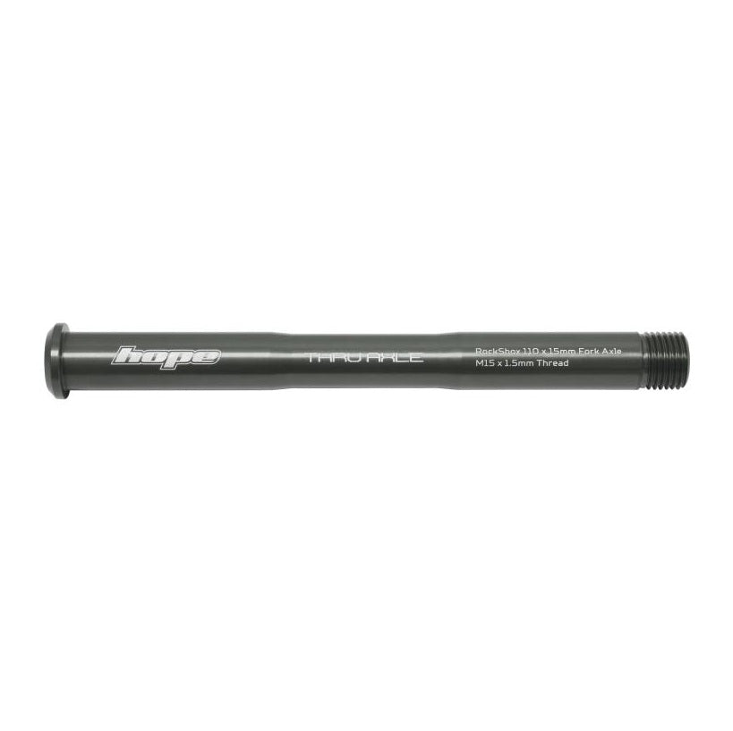Eje de rueda delantera HOPE para horquilla ROCKSHOX Pike/Lyric/Zeb Ahumado