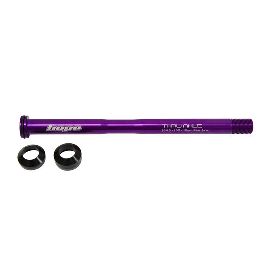 HOPE Eje de rueda trasera 164.5-167mm #HTAR167 Morado