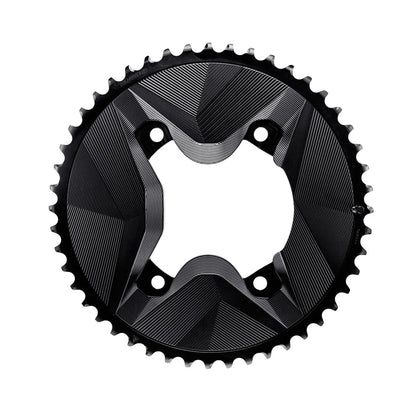 Par de Platos 12V ALUGEAR AERO 110 BCD para Shimano GRX Negro