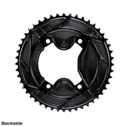 Par de Platos 12V ALUGEAR AERO 110 BCD para Shimano GRX Negro