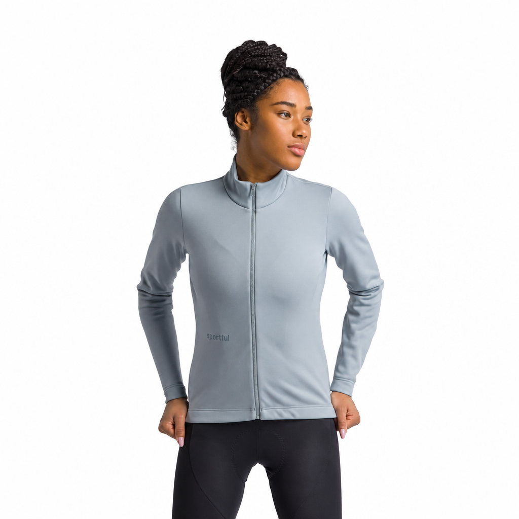 Chaqueta SPORTFUL CLASSIC 2 para mujer gris, vista frontal sobre fondo blanco
