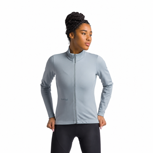 Chaqueta SPORTFUL CLASSIC 2 para mujer gris, vista frontal sobre fondo blanco