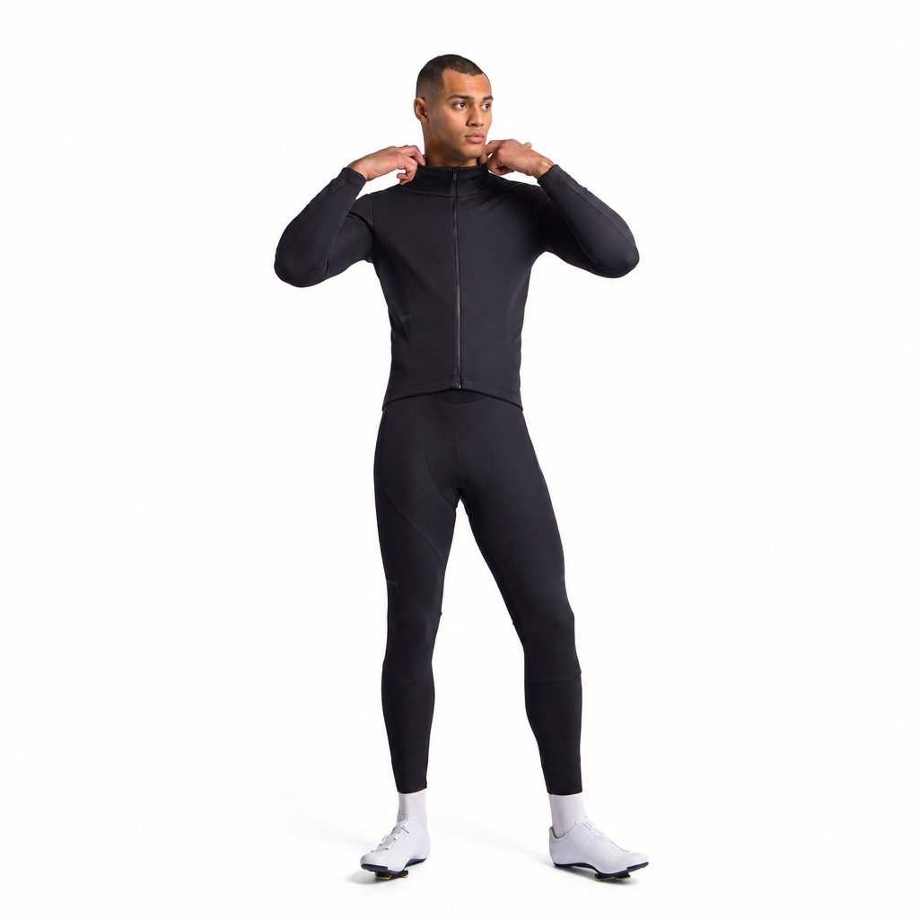 Chaqueta SPORTFUL CLASSIC 2 negra, vista de cuerpo entero sobre fondo blanco