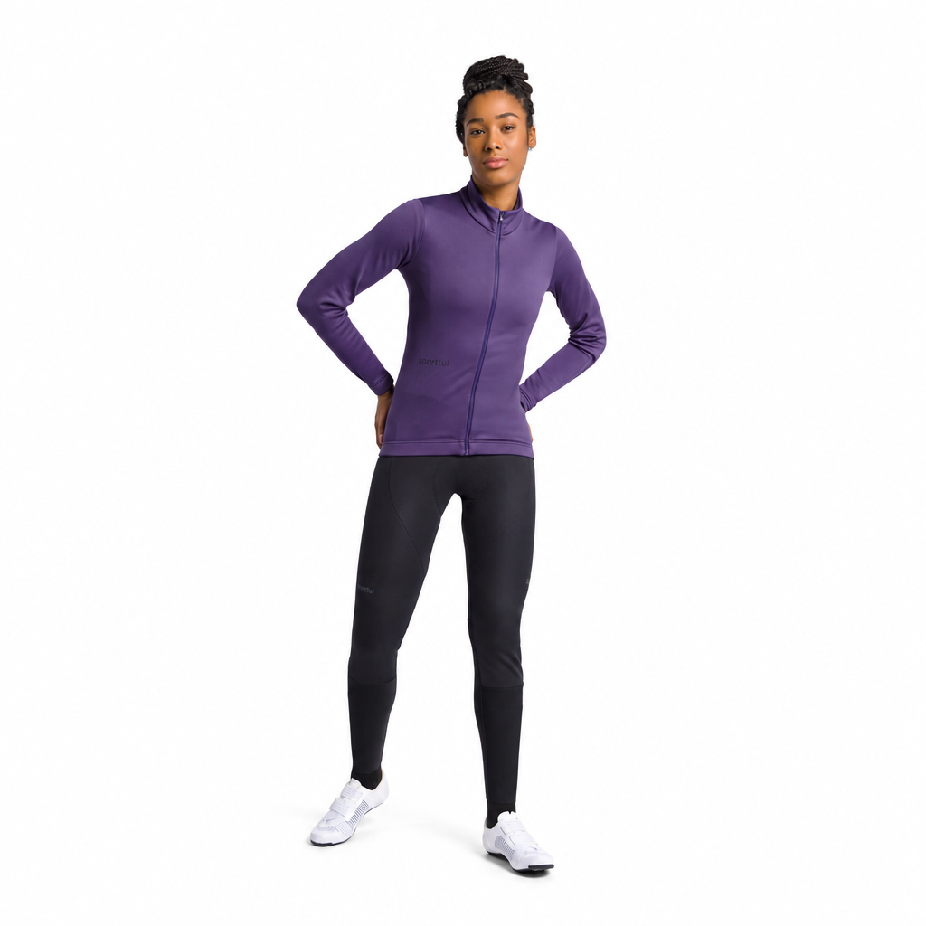 Chaqueta SPORTFUL CLASSIC 2 para mujer en violeta, vista de cuerpo entero sobre fondo blanco