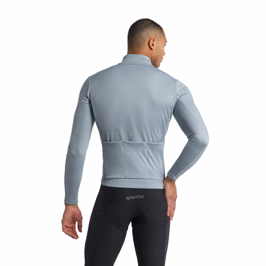 Chaqueta SPORTFUL CLASSIC 2 gris, vista trasera sobre fondo blanco