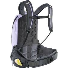Mochila con protector dorsal EVOC TRAIL PRO 16 L, color violeta