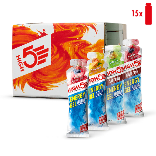 Pack High5 ENERGY GEL Aqua (15x 66g) Mezcla Sabores
