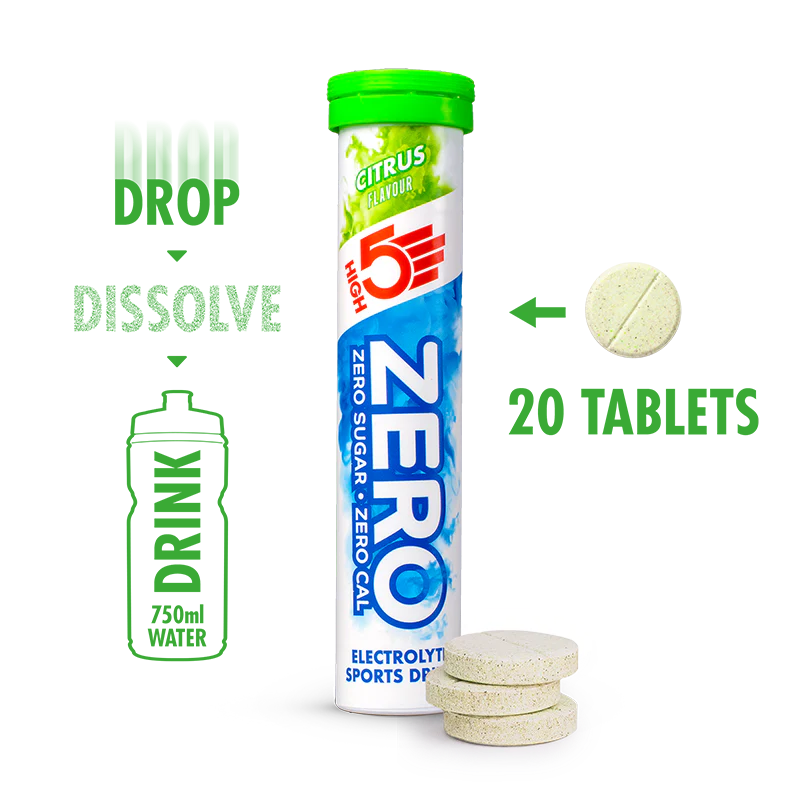 3x20 Envase High5 ZERO VARIETY PACK Pastillas Frutos Rojos Cafeína/Limón/Naranja