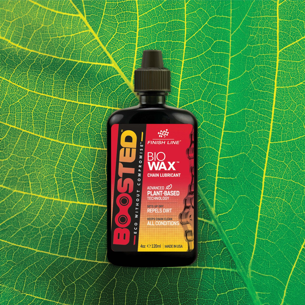 Lubricante para cadenas FINISH LINE BOOSTED™ BIO WAX (120 ml)