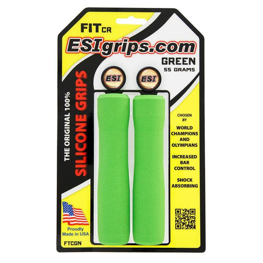 Puños ESI FIT CR (CHUNKY/RACER'S EDGE COMBO) 130 mm Verde