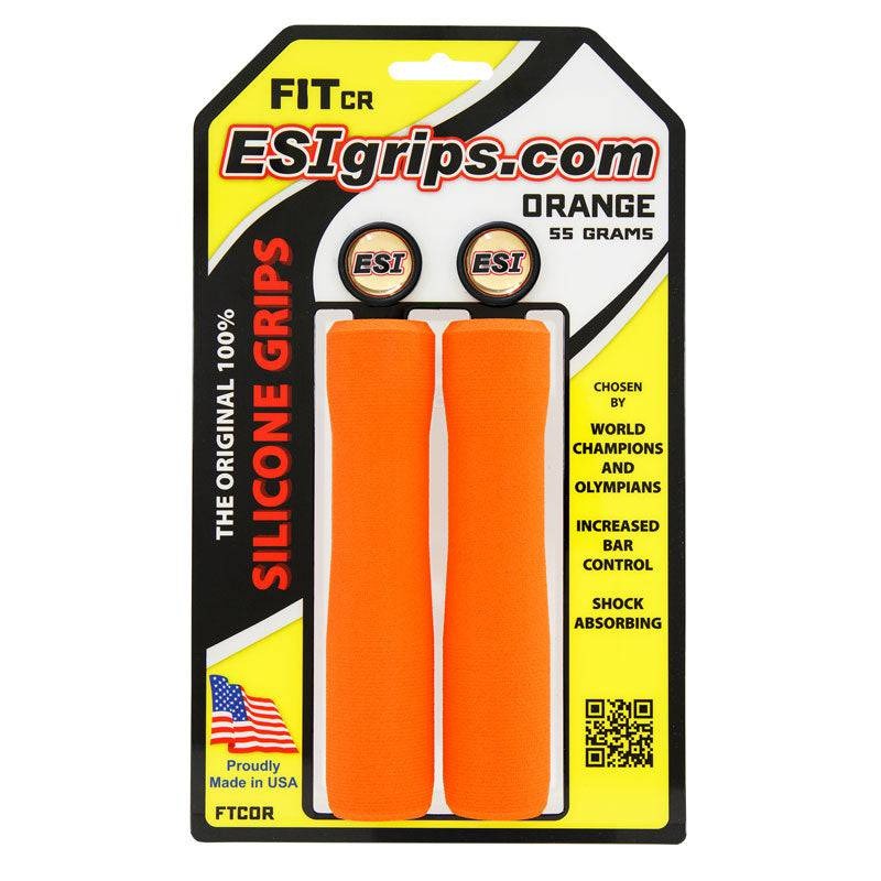 Puños ESI FIT CR (CHUNKY/RACER'S EDGE COMBO) 130 mm Naranja