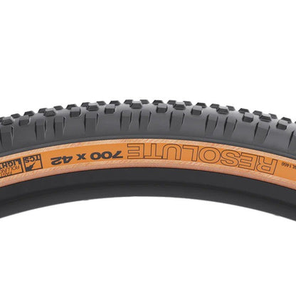 Neumático WTB RESOLUTE TCS LIGHT FAST ROLLING DUAL DNA SG2 120tpi 700x42c Tubeless Ready Beige