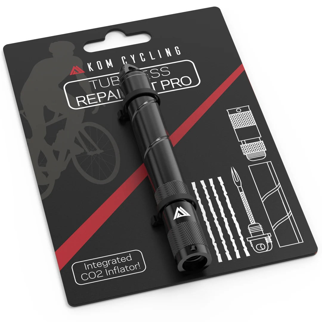 KOM CYCLING Tubeless PRO Kit de reparación Negro