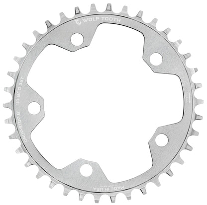 Plato Mono WOLF TOOTH DROP-STOP B GRAVEL/CX 110mm Raw Silver