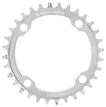 Plato Mono WOLF TOOTH DROP-STOP B 104mm Raw Silver