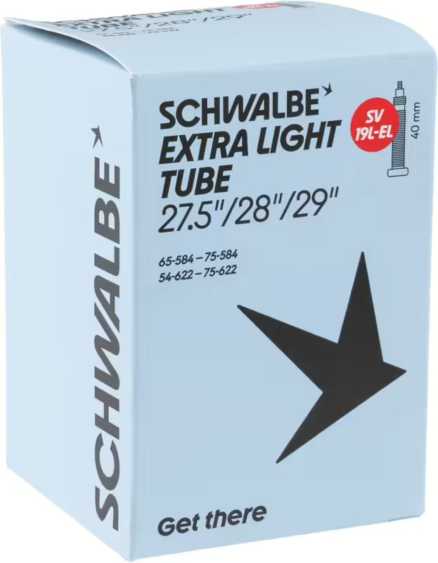 Cámara de aire SCHWALBE EXTRA LIGHT SV 19L 27,5/29 x 2,10/3 Presta 40 mm