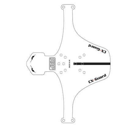 Guardabarros Delantero RRP CX GUARD Blanco