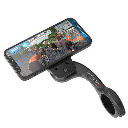 Adaptador magnético KOM CYCLING para soporte de manillar de iPhone — adaptador magnético utilizado en una bicicleta