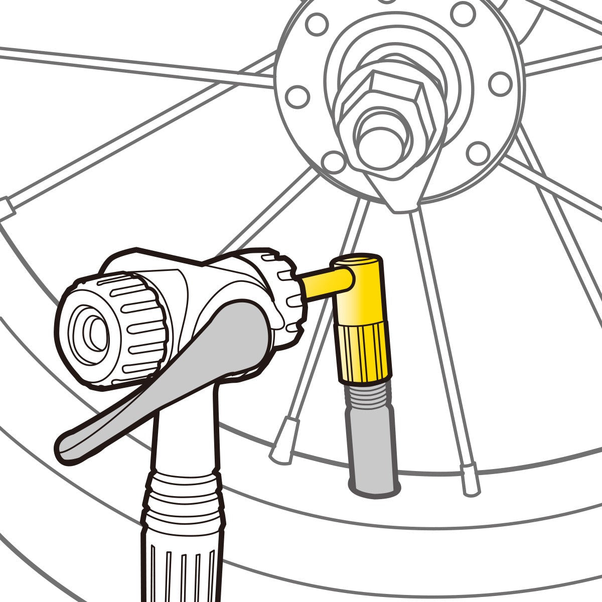 Adaptador de válvula SCHRADER PRESSURE-RITE TOPEAK