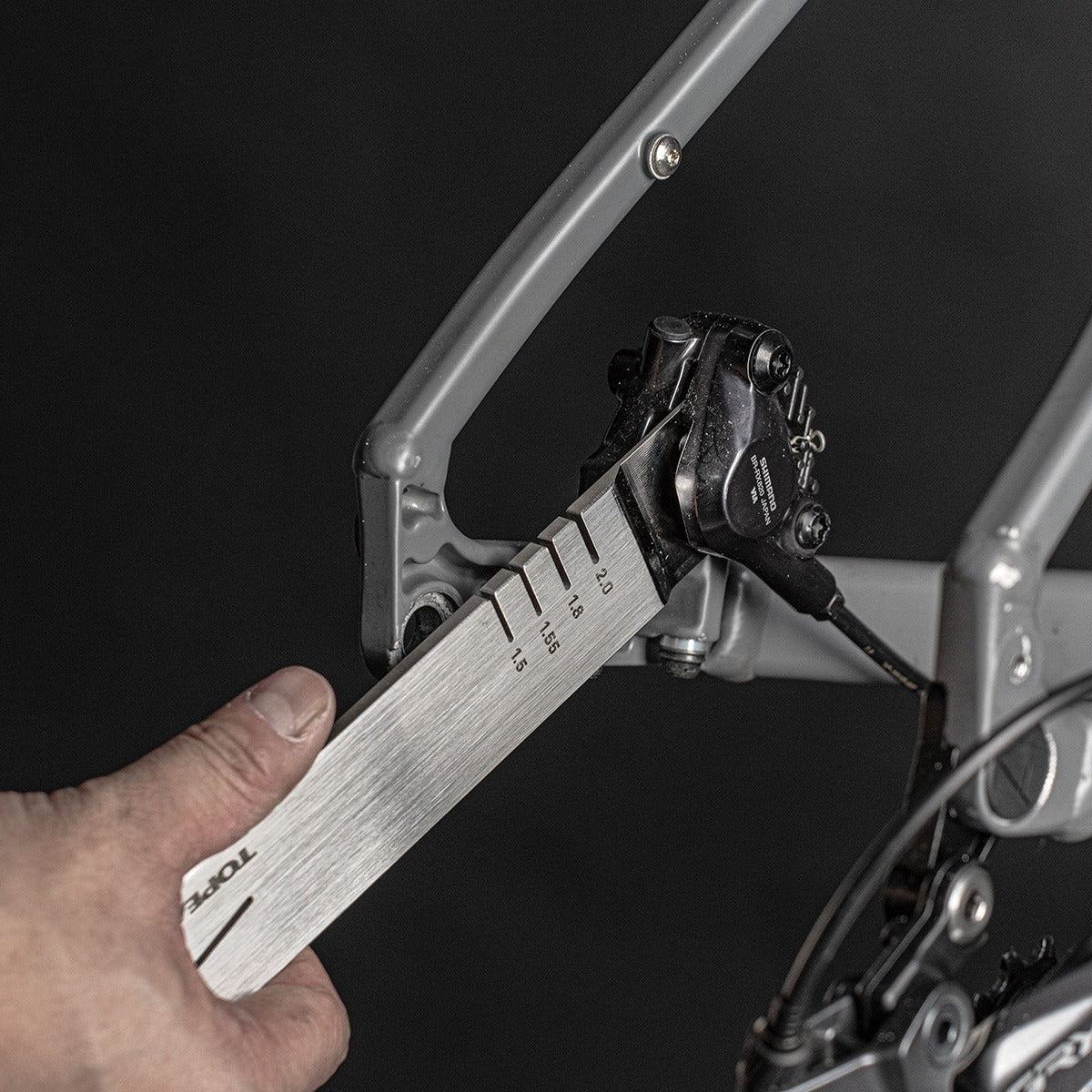 Kit de herramientas 3 en 1 para discos y pistones TOPEAK ROTOR TRUING TOOL