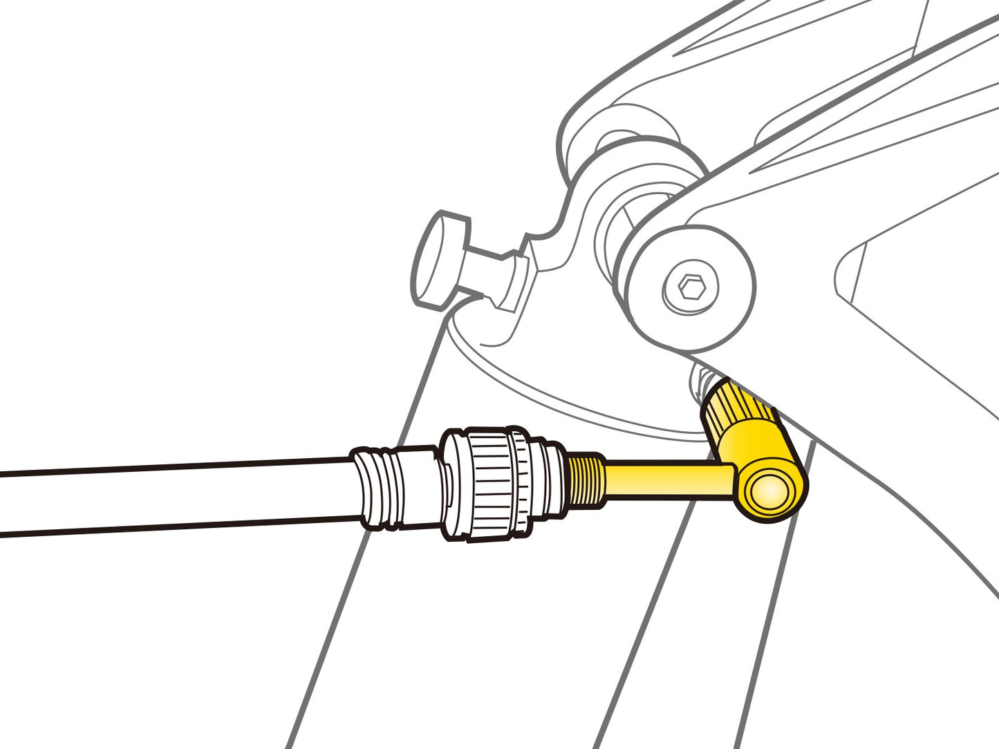 Adaptador de válvula SCHRADER PRESSURE-RITE TOPEAK