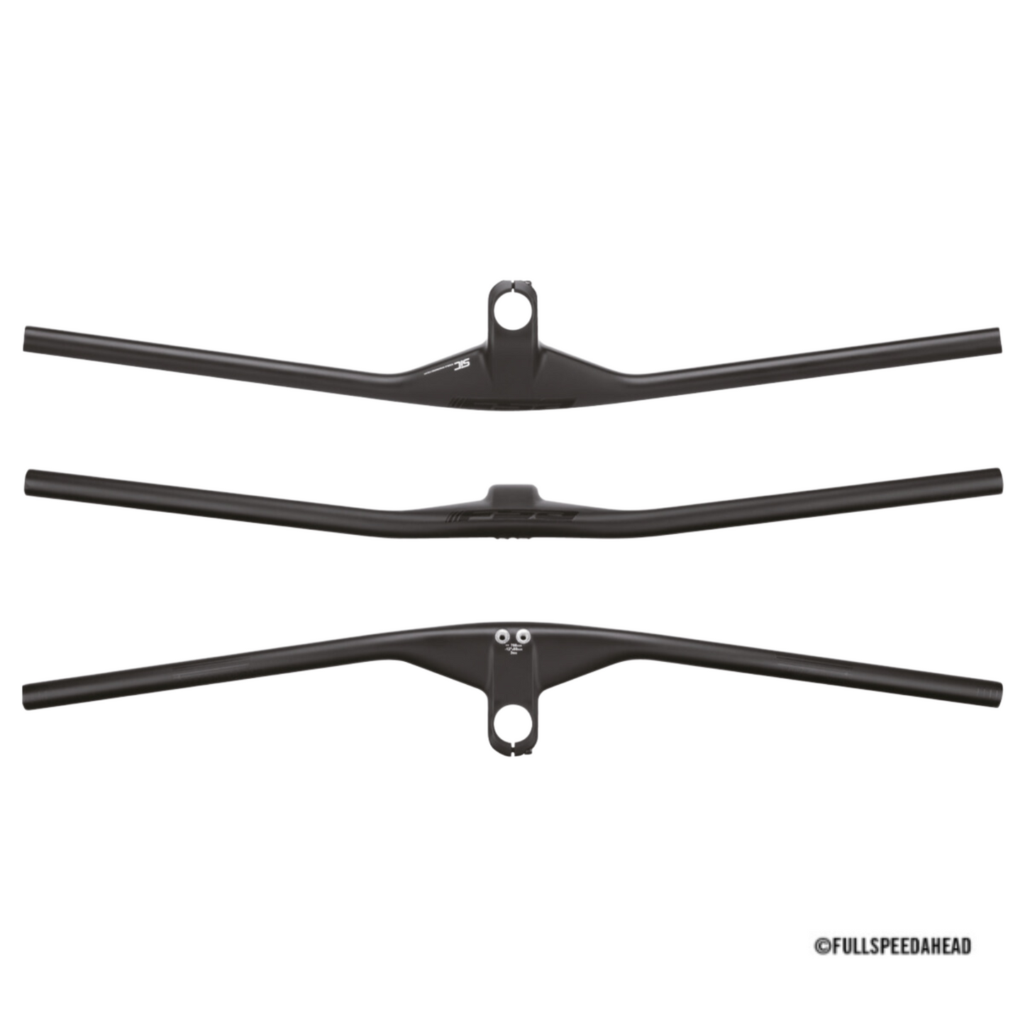 Manillar integrado FSA NS SIC Flat Carbon 60mm x 760mm Carbono