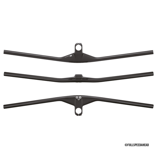 Manillar integrado FSA NS SIC Flat Carbon 60mm x 780mm Carbono