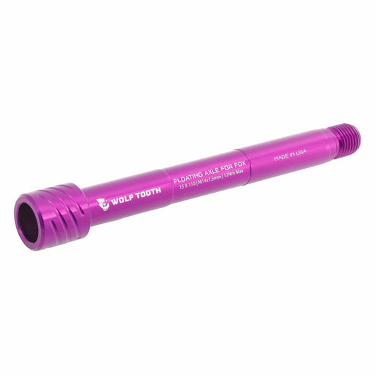 Eje de rueda delantera WOLF TOOTH para horquilla FOX 36/38 15x110 mm Boost Violeta